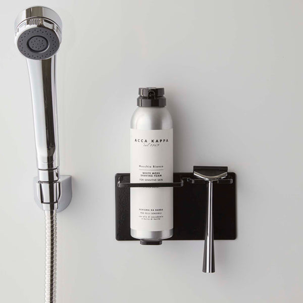 山崎実業towerマグネットバスルームシェーバーフォーム＆シェーバーホルダータワー