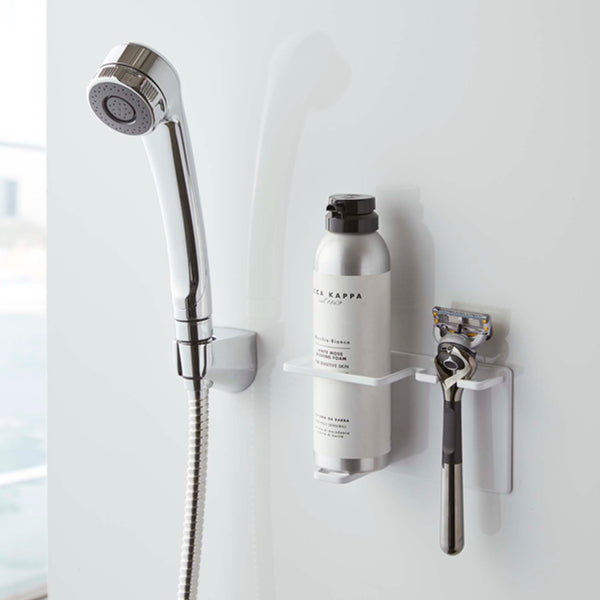 山崎実業towerマグネットバスルームシェーバーフォーム＆シェーバーホルダータワー