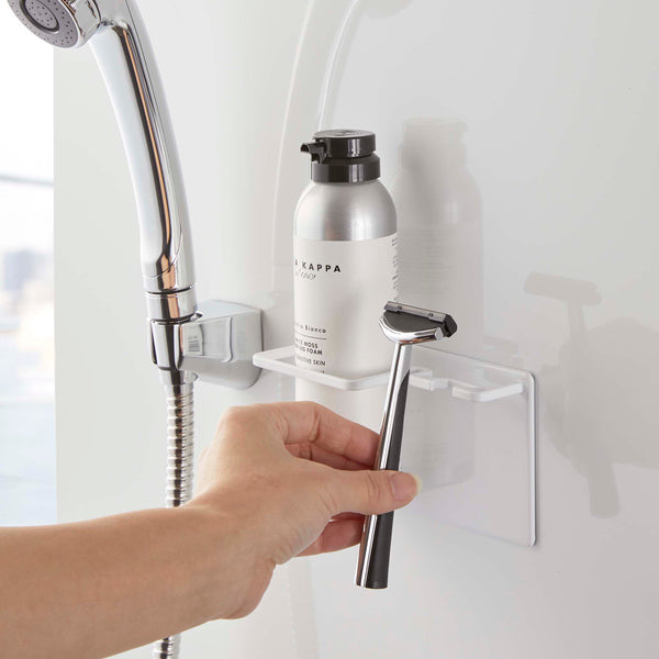 山崎実業towerマグネットバスルームシェーバーフォーム＆シェーバーホルダータワー