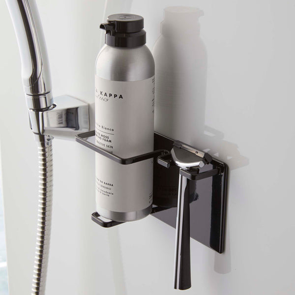 山崎実業towerマグネットバスルームシェーバーフォーム＆シェーバーホルダータワー