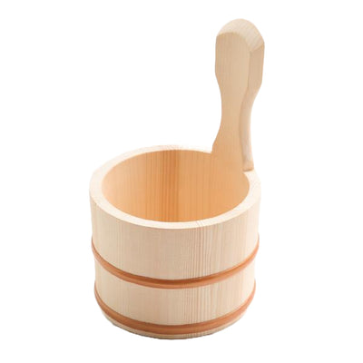 木製手桶 余湯派 風呂片手桶 おけ 片手おけ 木製 桶 お風呂 風呂桶