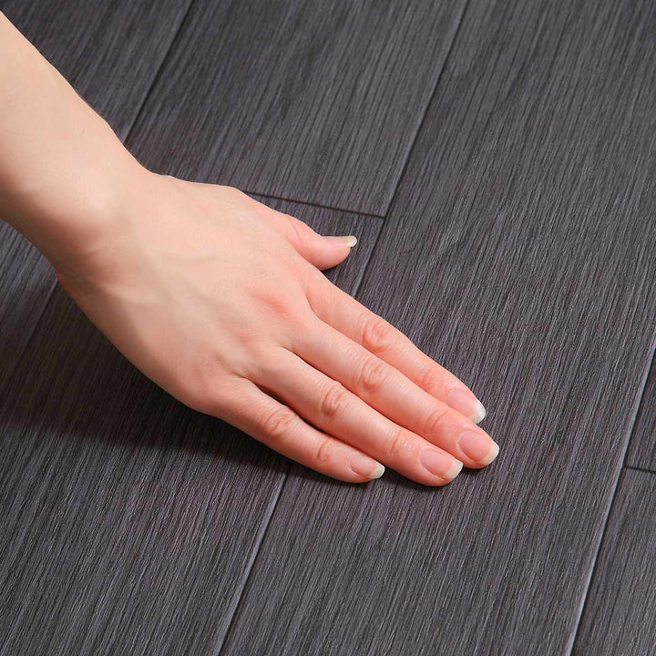 ラグ182×182cmラグマットオークブラック既製サイズ