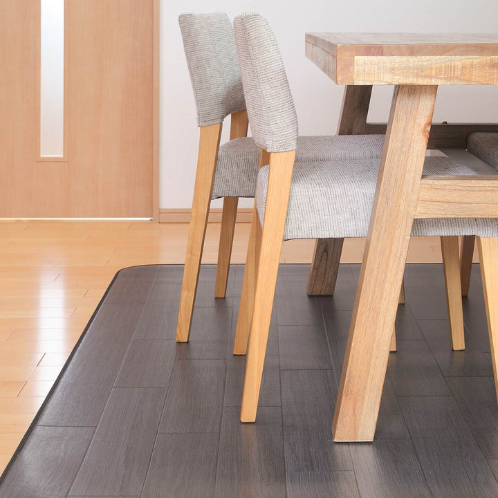 ラグ182×182cmラグマットオークブラック既製サイズ