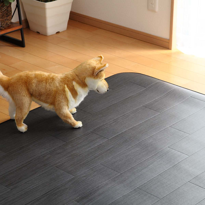 ラグ182×260cmラグマットオークブラック既製サイズ