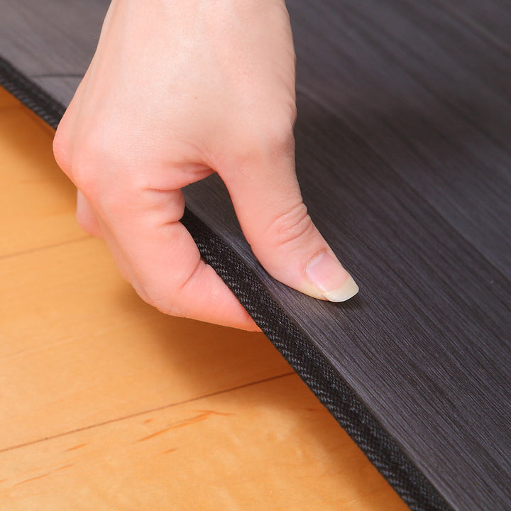 ラグ182×300cmラグマットオークブラック既製サイズ