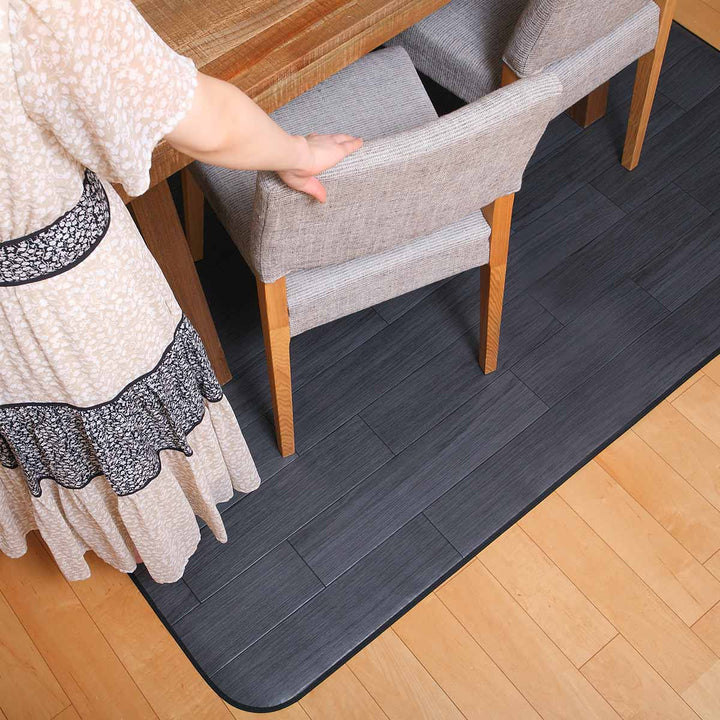 ラグ182×300cmラグマットオークブラック既製サイズ