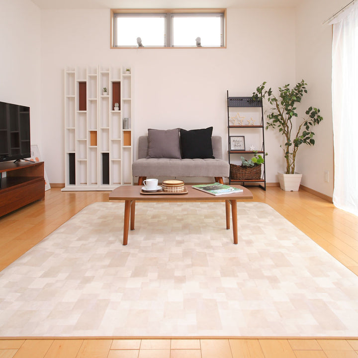 ラグ182×260cmラグマットランダムストーン既製サイズ