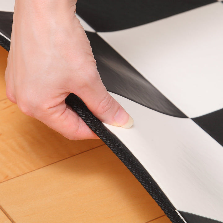 ラグ182×260cmラグマットチェッカー既製サイズ