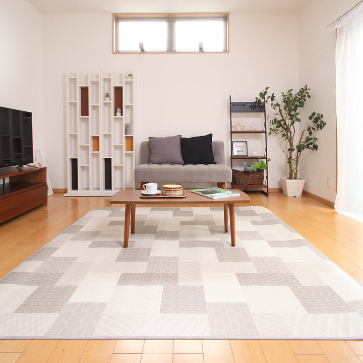 ラグ182×182cmラグマットリトム既製サイズ