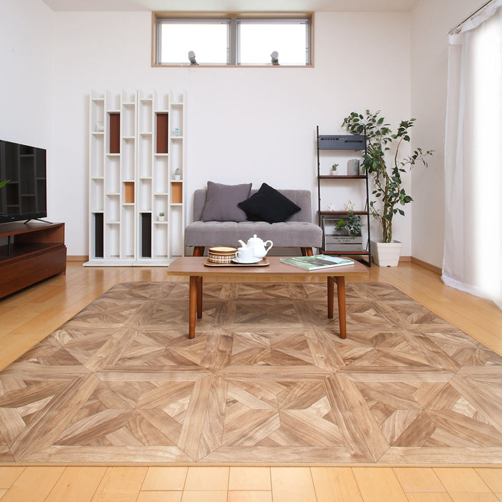 ラグ182×300cmラグマットパーケット既製サイズ