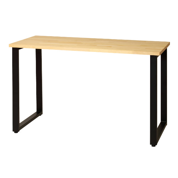 デスク幅120cm木製パイン材天然木スチールロの字机テーブルテレワーク