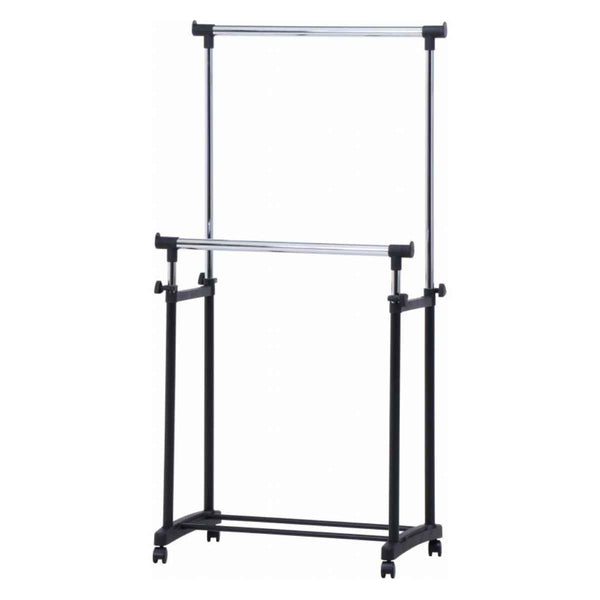 ハンガーラックパイプダブルハンガー伸縮