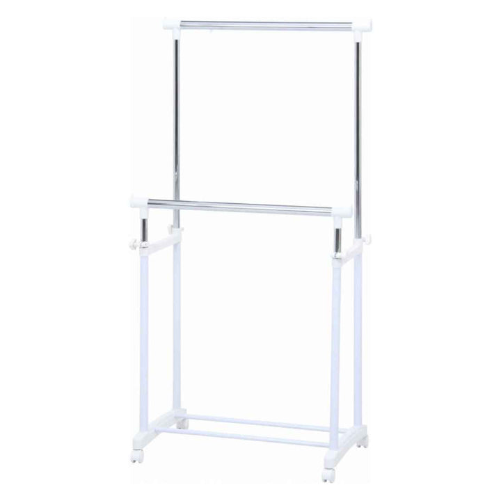 ハンガーラックパイプダブルハンガー伸縮