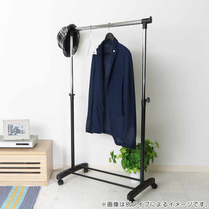 ハンガーラックパイプダブルハンガー伸縮