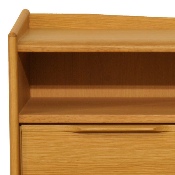 リビングボード北欧風サイドキャビネット天然木幅120cm