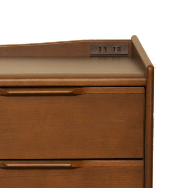 リビングボード北欧風ワイドチェスト3段6杯天然木幅120cm