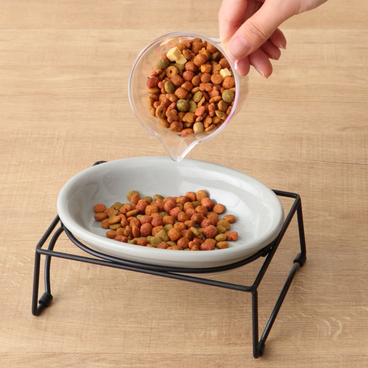 猫猫用食器ボウルシングルセットAppeTITアペティCATOVAL200mlネコオーバル食器台