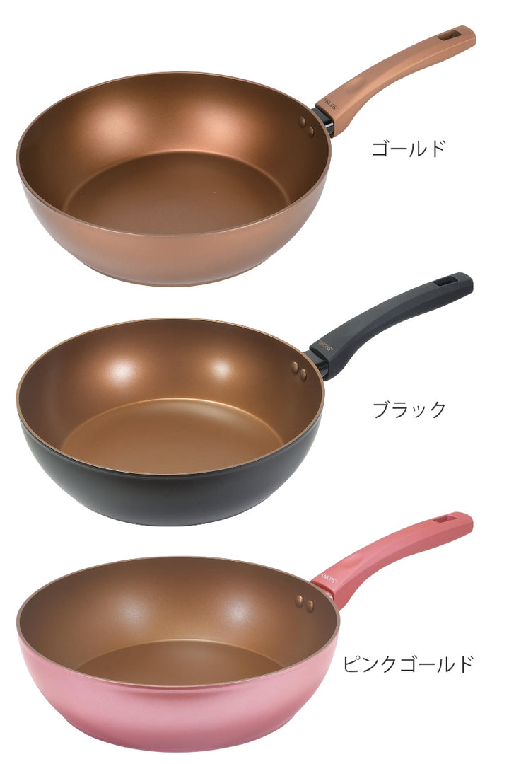 フライパン28cm深型IH対応VISIONSGOLDCoatingディープパン