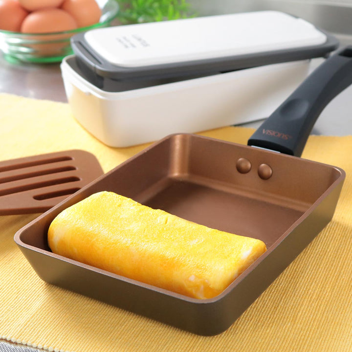 玉子焼き器13cm×18cmIH対応VISIONSGOLDCoating卵焼きフライパン