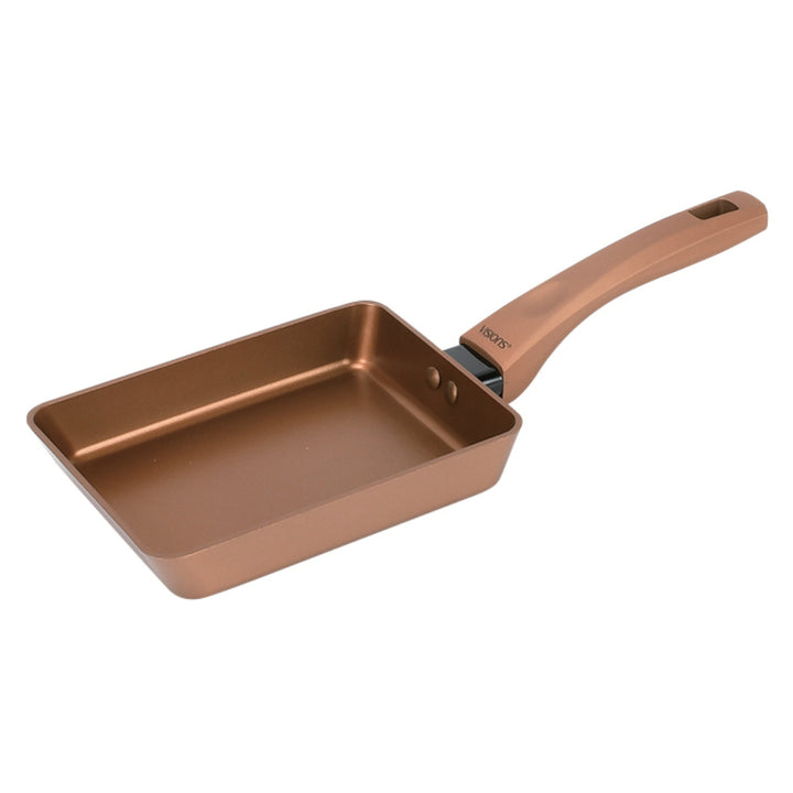 玉子焼き器13cm×18cmIH対応VISIONSGOLDCoating卵焼きフライパン