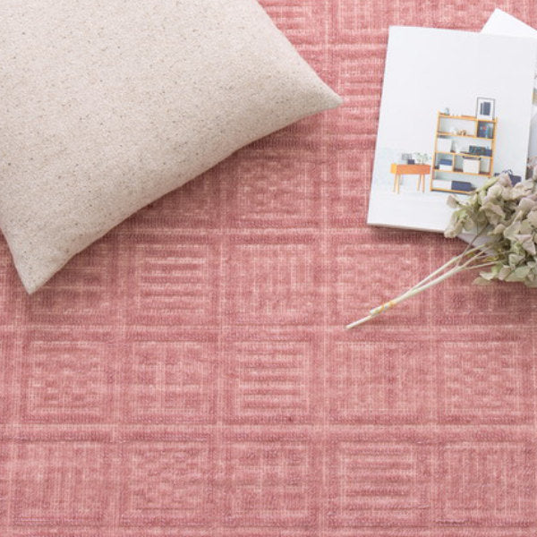 カーペットラグ江戸間3畳平織カーペットアンバー軽量