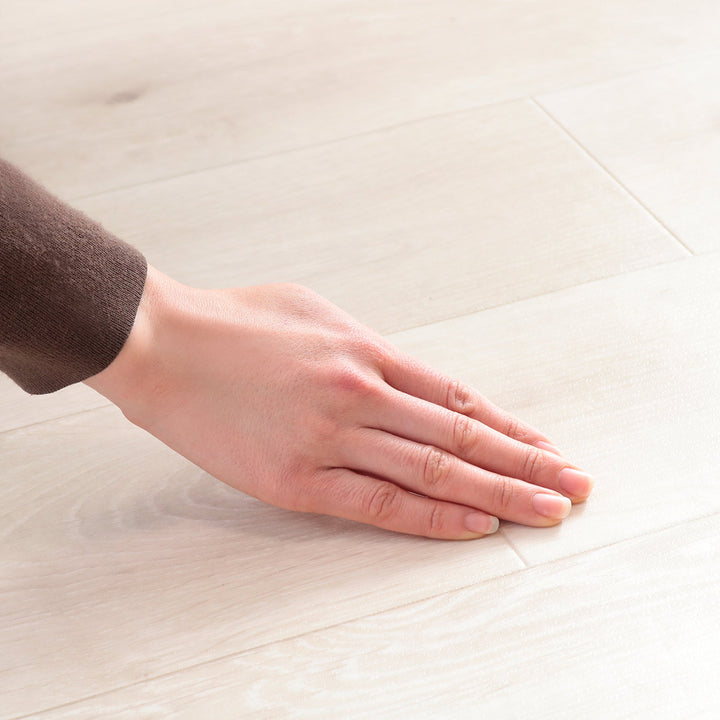 ラグ182×182cmラグマットラスティックオーク消臭タイプ既製サイズアイボリー