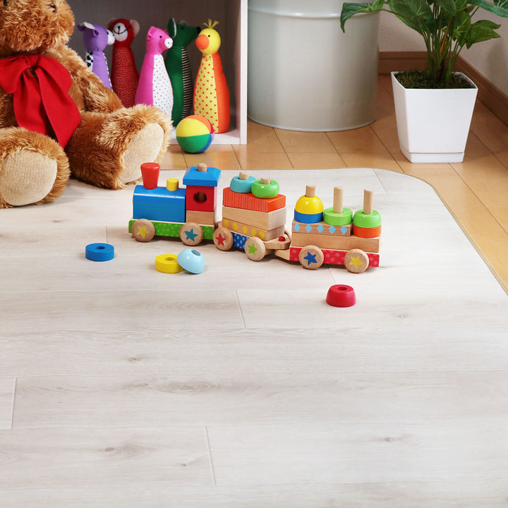 ラグ182×300cmラグマットラスティックオーク消臭タイプ既製サイズアイボリー