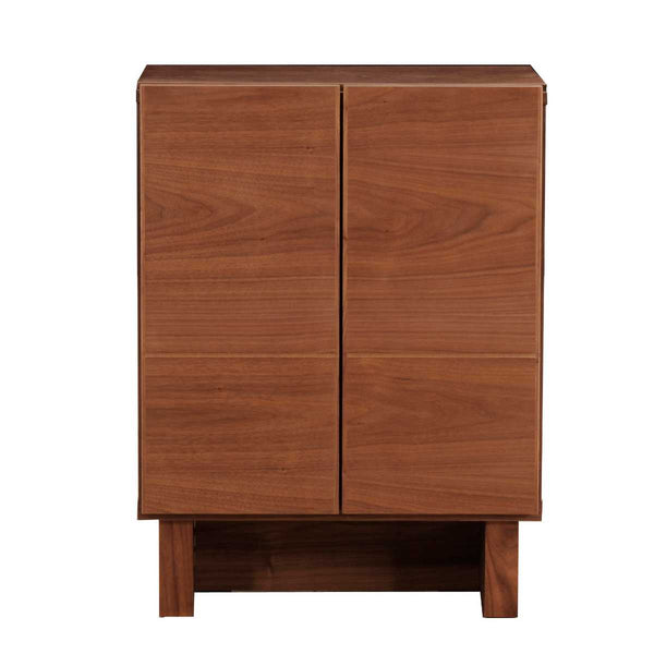 キャビネット両開きシンプルモダンウォールナット材VENT幅60cm