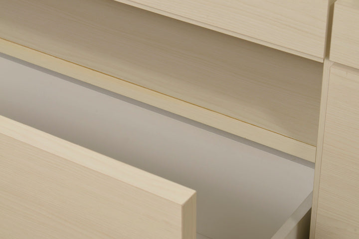 キッチンカウンターセラミック天板背面化粧仕上げFeliz木目調ホワイト幅120cm