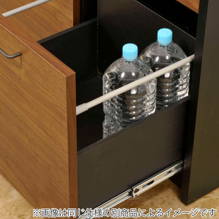 キッチンカウンターセラミック天板背面化粧仕上げFeliz木目調ホワイト幅140cm