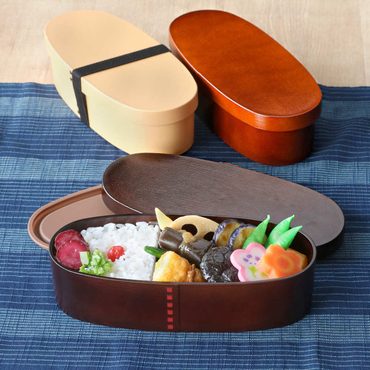 弁当箱曲げわっぱ抗菌1段600mlスリムBENTO