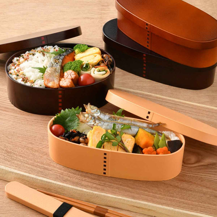 弁当箱曲げわっぱ抗菌1段600mlスリムBENTO