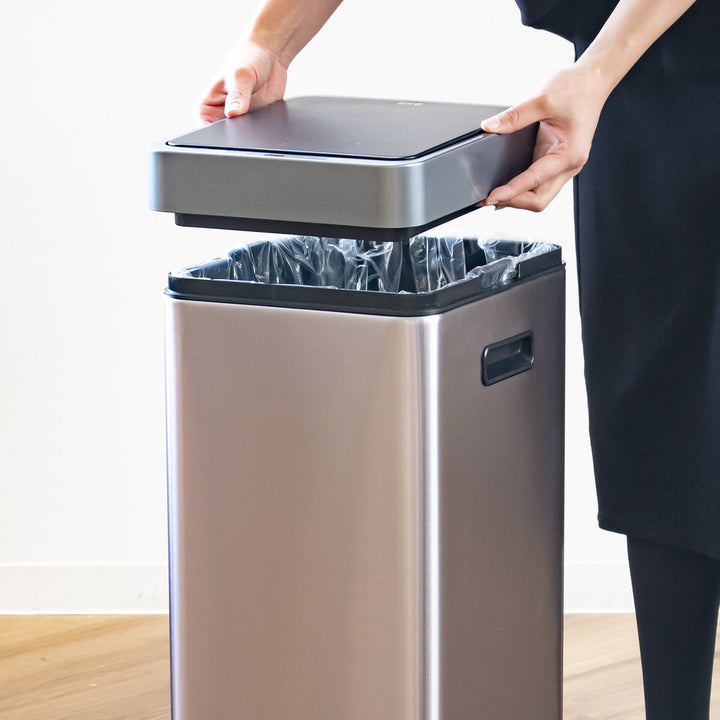 EKOゴミ箱30Lミラージュスリムセンサービンステンレスセンサー式