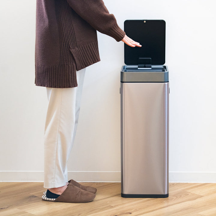 EKOゴミ箱30Lミラージュスリムセンサービンステンレスセンサー式