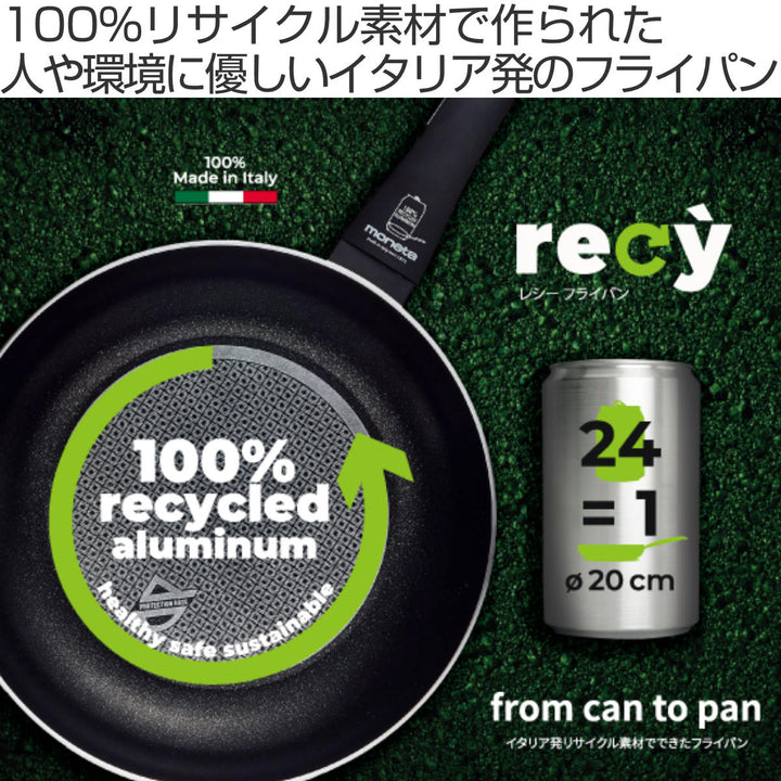 recyフライパン20cmIH対応食洗機対応FRYPAN