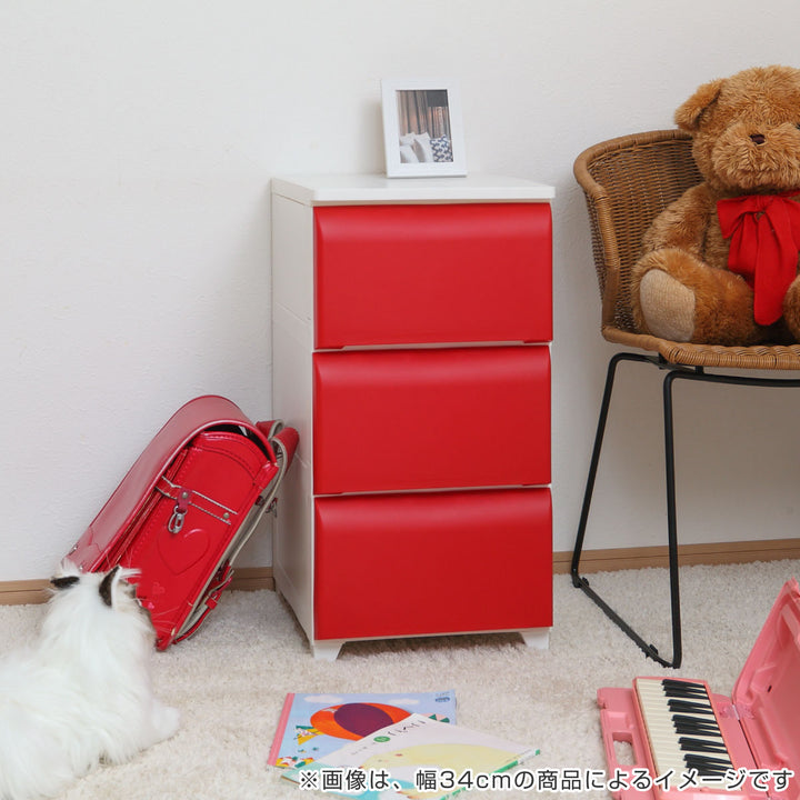 チェスト3段幅54cmノーデュスワイドプラスチック