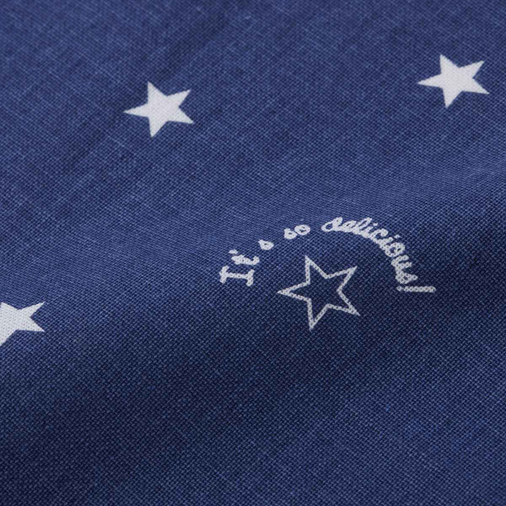 エプロンキッズ3点セット綿100％ポケット付きケイト星柄