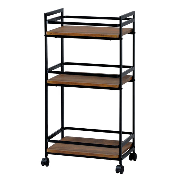 キッチンワゴン幅43.5cm3段ヴィンテージ調