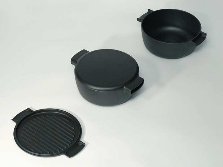 両手鍋23cm深型IH対応ovject鋳物ホーロー両手鍋日本製