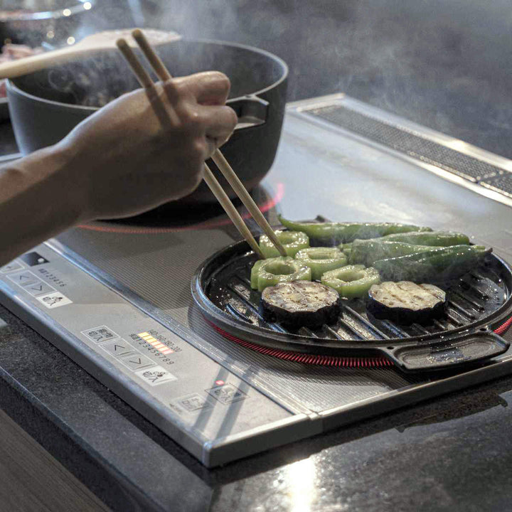 両手鍋23cm深型IH対応ovject鋳物ホーロー両手鍋日本製