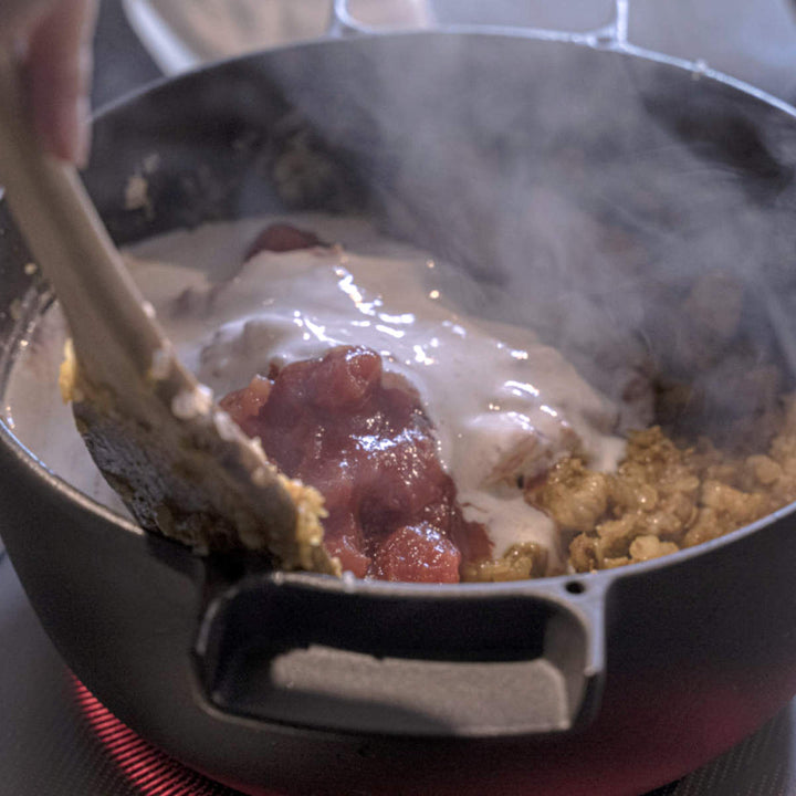 両手鍋23cm深型IH対応ovject鋳物ホーロー両手鍋日本製