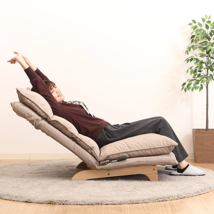 ソファリクライニング一人掛け幅70cmクッション