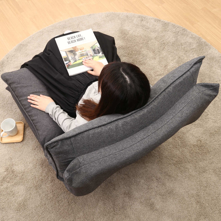 ソファリクライニング一人掛け幅70cmクッション