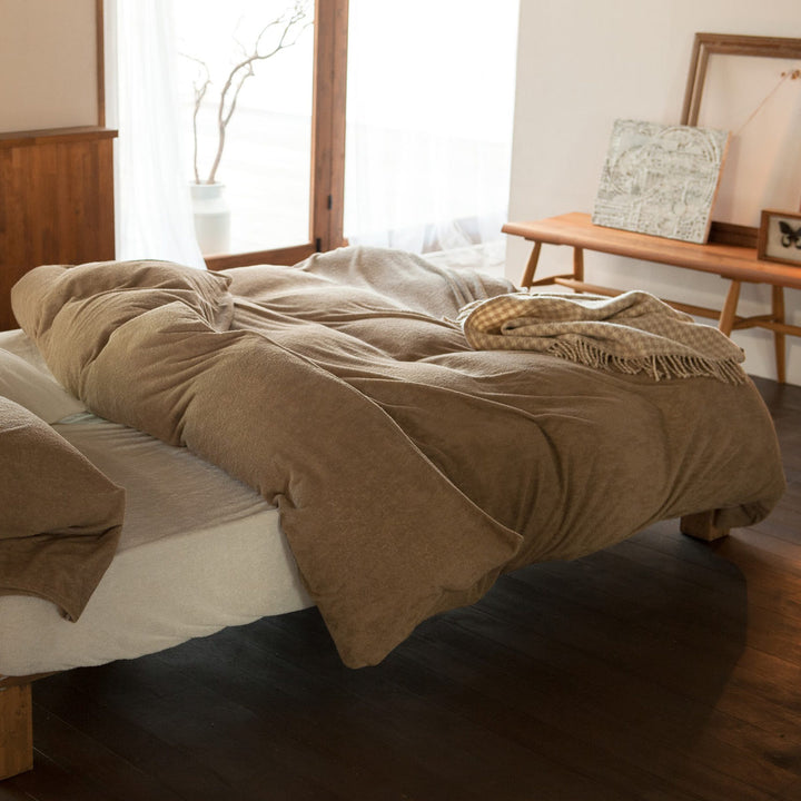 掛け布団カバーダブルタオル地無地エアリーパイルFabtheHome