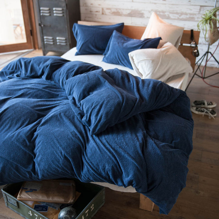 掛け布団カバーダブルタオル地無地エアリーパイルFabtheHome