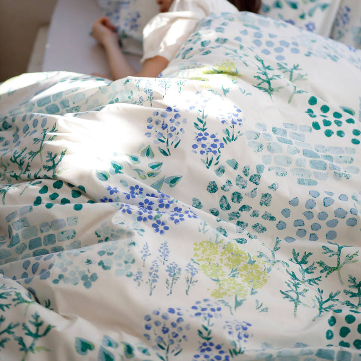 掛け布団カバーFabtheHomeダブルガーデンズ花柄綿100％