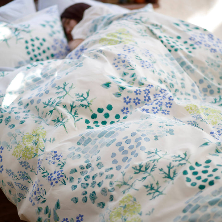 掛け布団カバーFabtheHomeダブルガーデンズ花柄綿100％
