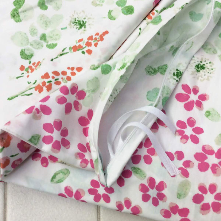 掛け布団カバーFabtheHomeダブルガーデンズ花柄綿100％