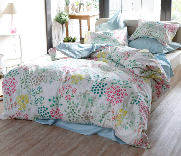 掛け布団カバーFabtheHomeダブルガーデンズ花柄綿100％