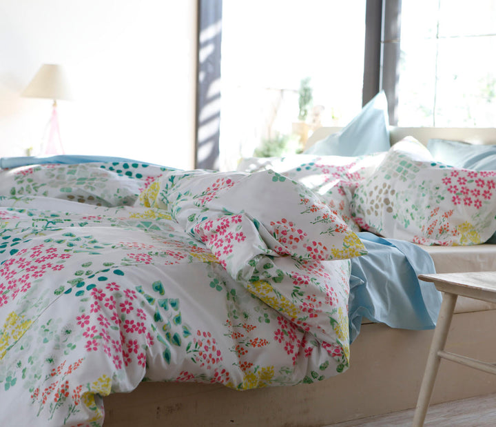 掛け布団カバーFabtheHomeダブルガーデンズ花柄綿100％